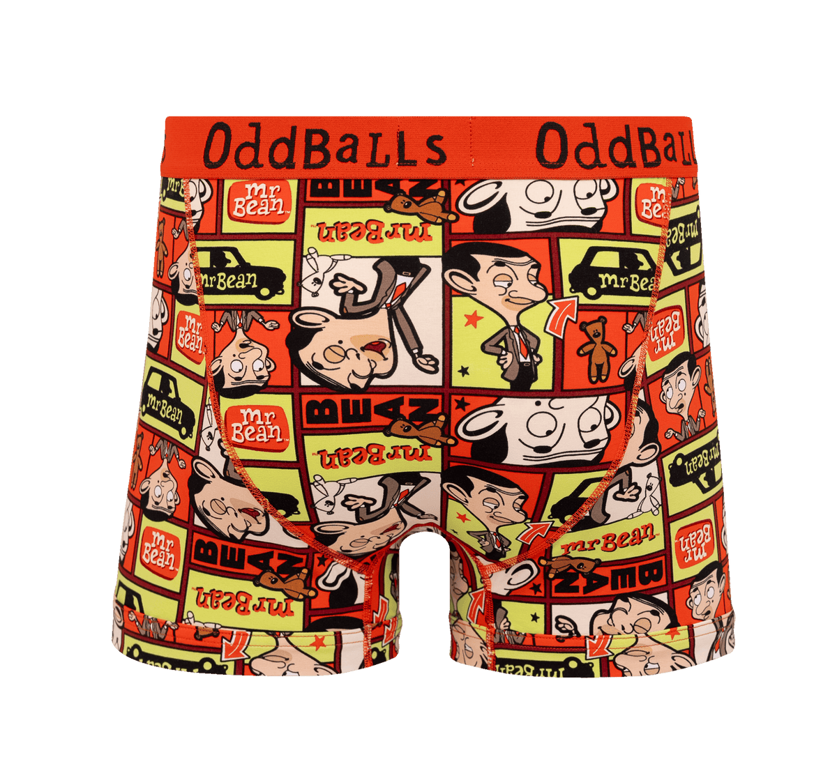 OddBalls Mr Bean Comic - Mens Cotton Boxer Shorts
