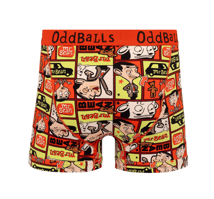 OddBalls Mr Bean Comic - Mens Cotton Boxer Shorts