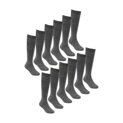 12 Pack Girls Soft Breathable Knee High Bamboo Socks