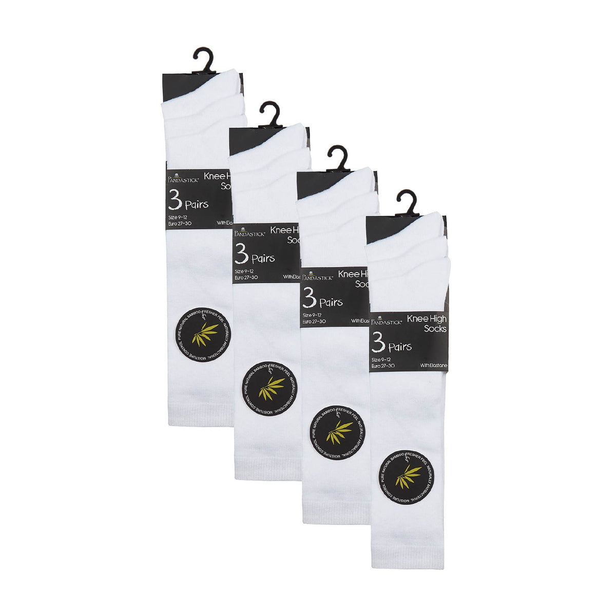 12 Pack Girls Soft Breathable Knee High Bamboo Socks