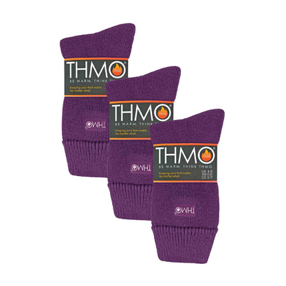 3 Pack Ladies Cosy Non Slip Thermal Slipper Socks with Grippers
