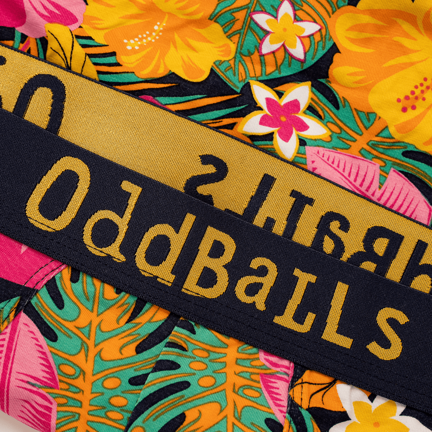 OddBalls Hibiscus - Mens Bamboo Boxer Shorts