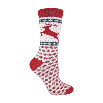1 Pack Ladies Wool Christmas Novelty Socks