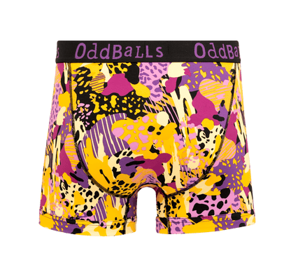 OddBalls Dirty Cheetah - Mens Cotton Boxer Shorts