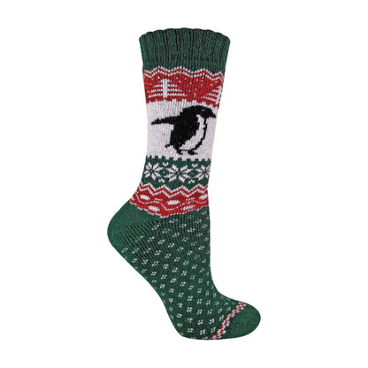 1 Pack Ladies Wool Christmas Novelty Socks