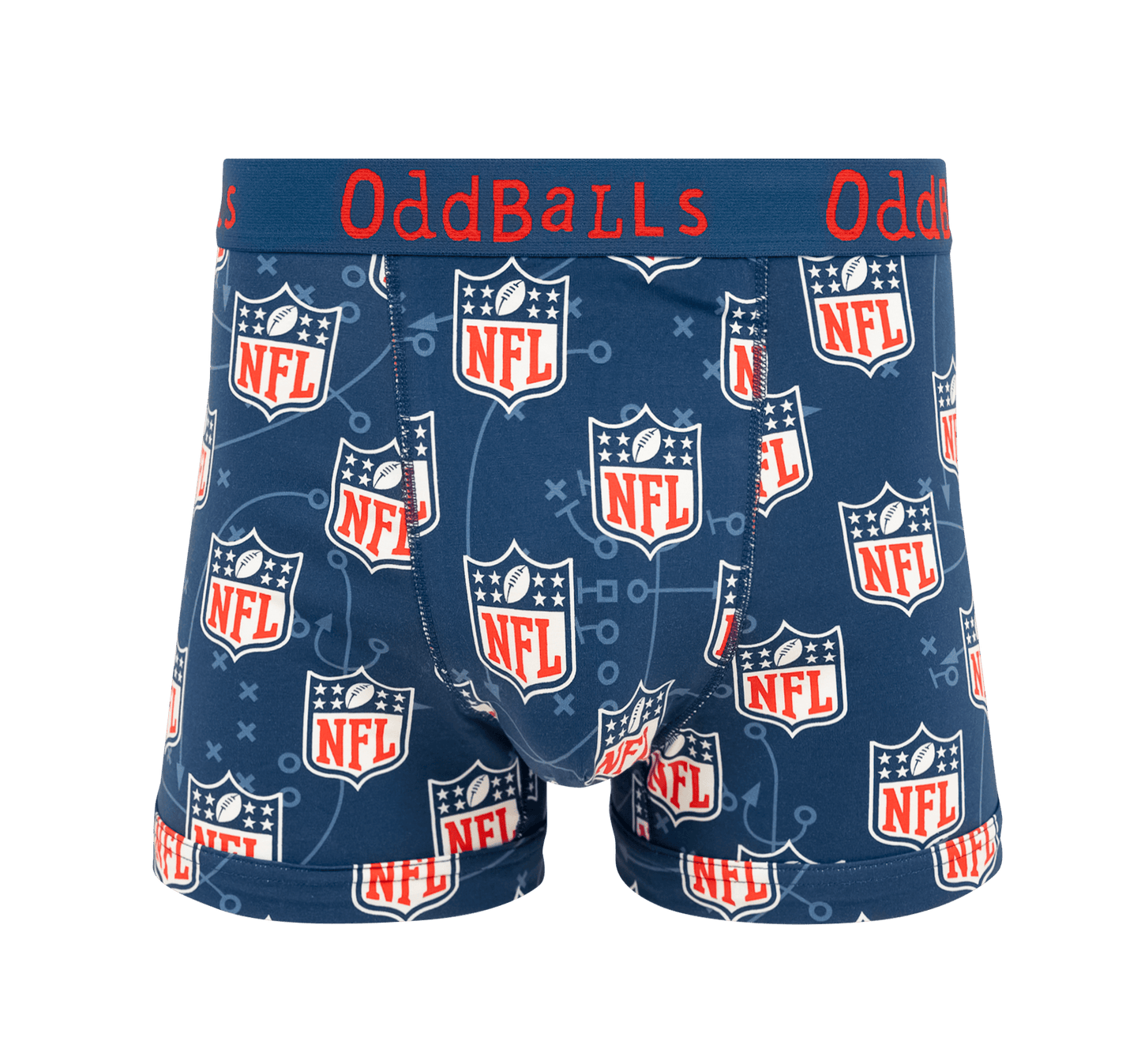 OddBalls NFL Blue - Mens Cotton Boxer Shorts