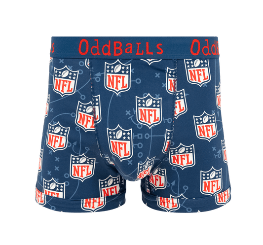 OddBalls NFL Blue - Mens Cotton Boxer Shorts