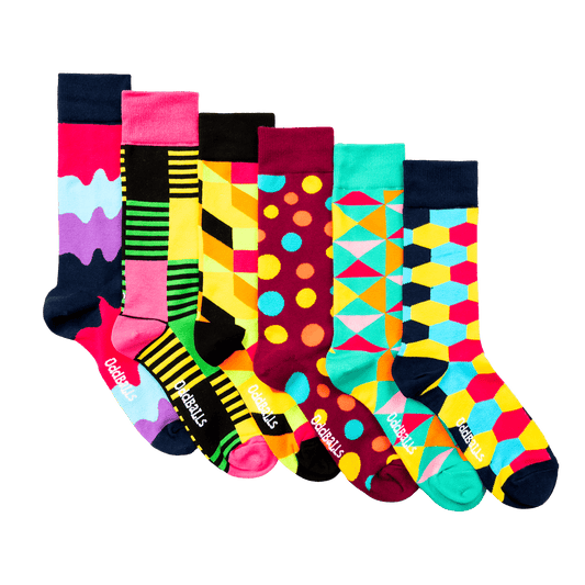 OddBalls Favourites - 6 Pack Socks Bundle
