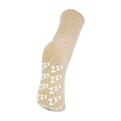 1 Pack Ladies Non Slip Cashmere Wool Slipper Bed Socks with Zzz Grips