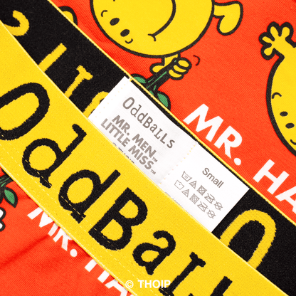 Mr Happy  - Mr Men - Mens Cotton Boxer Shorts