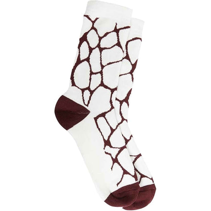 6 Pairs Women's Cotton Rich Animal Print Boot Socks with Reinforced Heel and Toe for Hiking and Walking UK Size 4-7 by Sock Stack