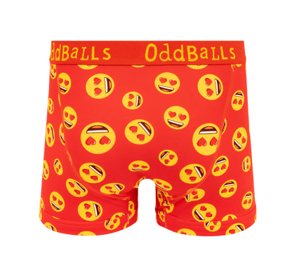 OddBalls Love Heart Eyes - Mens Cotton Boxer Shorts