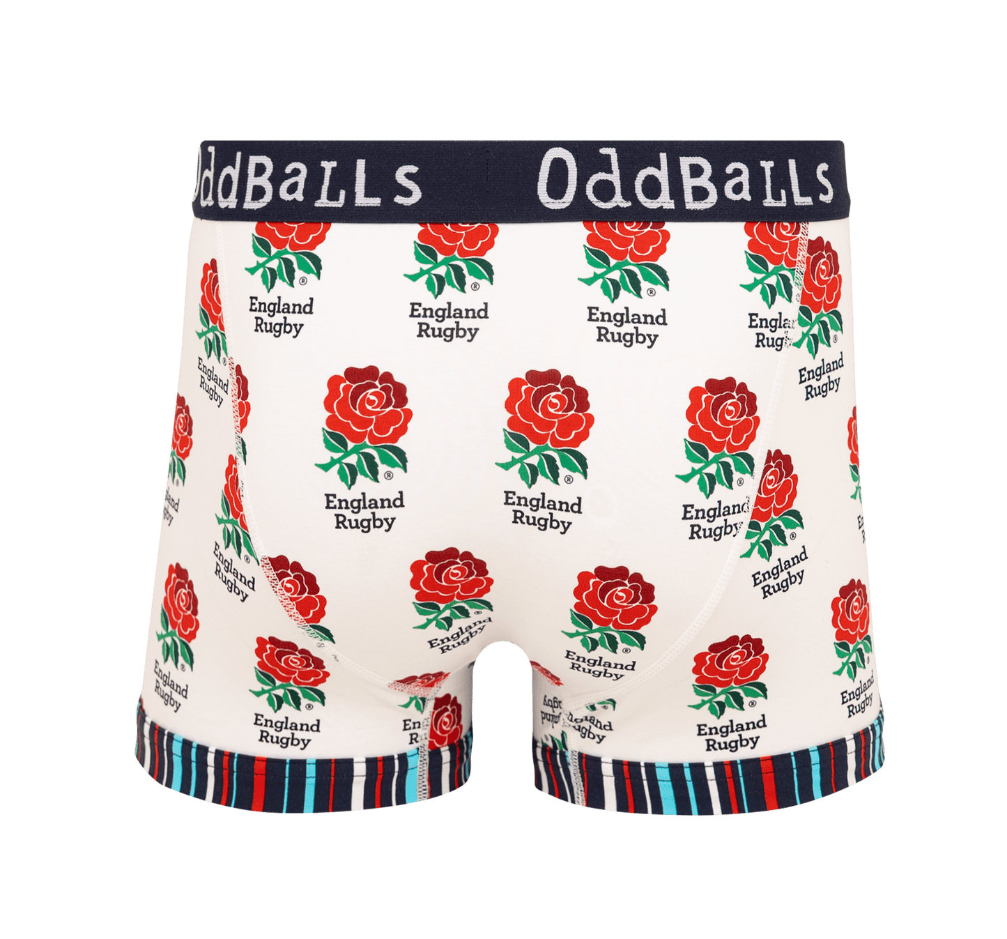 England Rugby Union Home - Mens Cotton Boxer Shorts