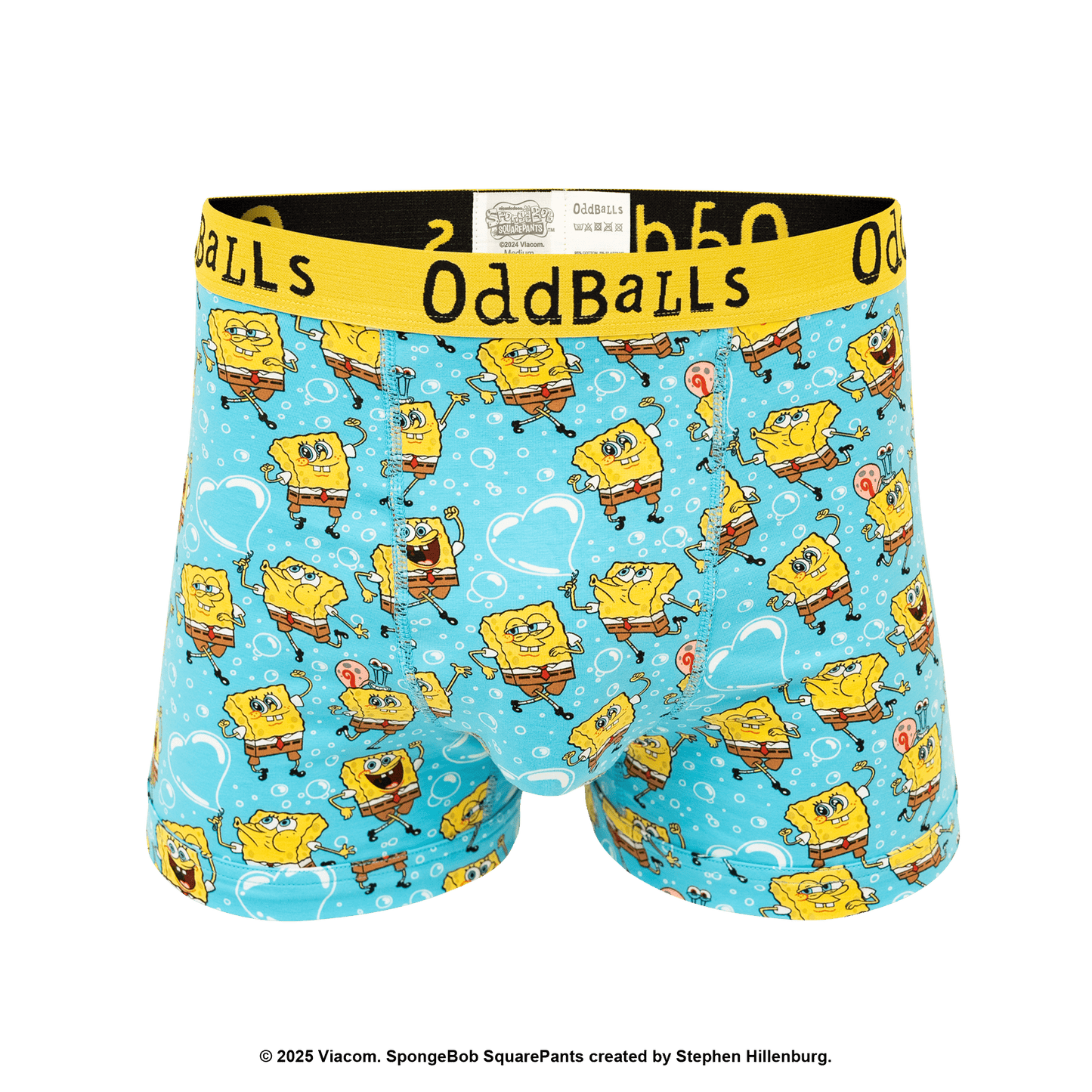 OddBalls SpongeBob SquarePants Bubbles - Mens Cotton Boxer Shorts