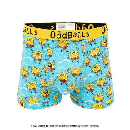 OddBalls SpongeBob SquarePants Bubbles - Mens Cotton Boxer Shorts