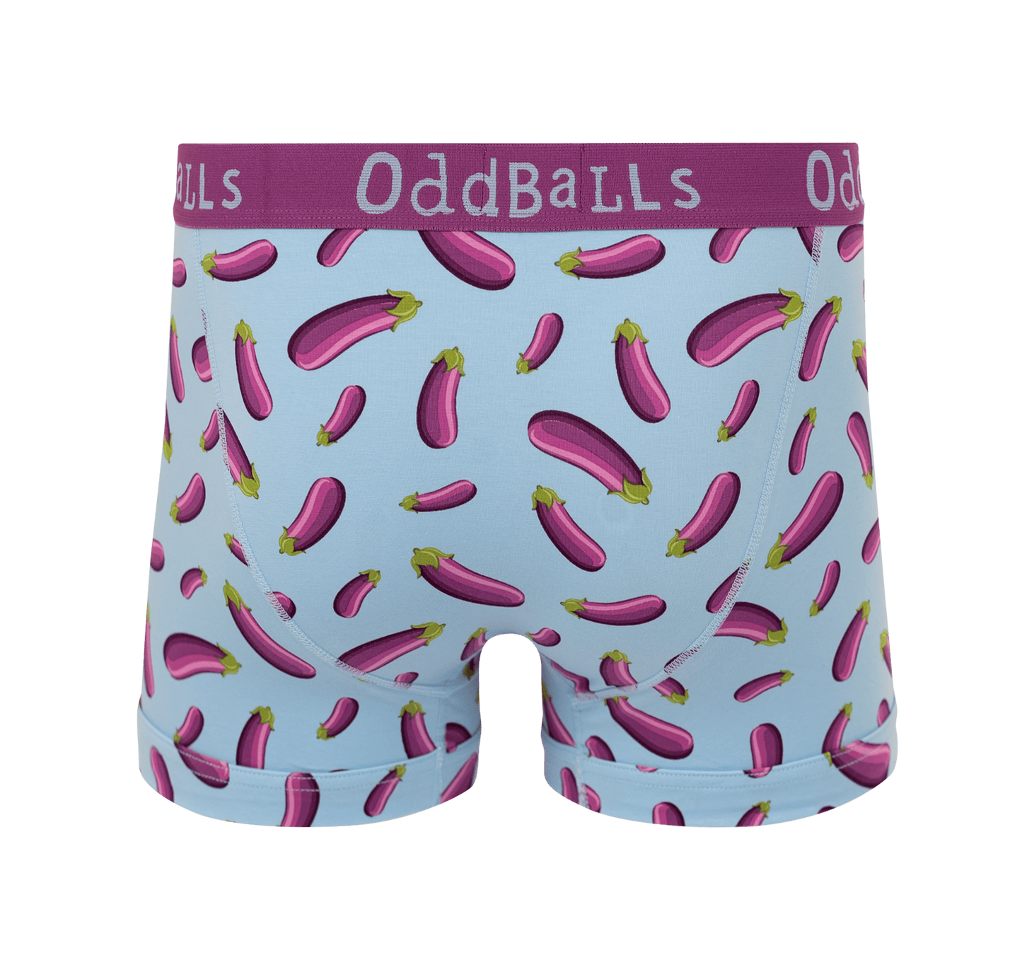 OddBalls Aubergine - emoji®- Mens Boxer Shorts