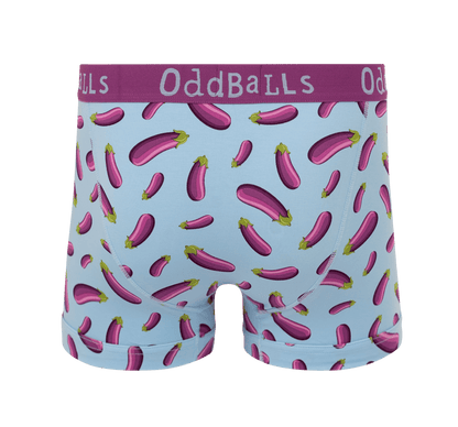 OddBalls Aubergine - emoji®- Mens Boxer Shorts
