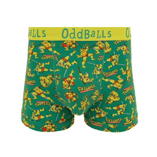 OddBalls Teenage Mutant Ninja Turtles - Mens Cotton Boxer Shorts