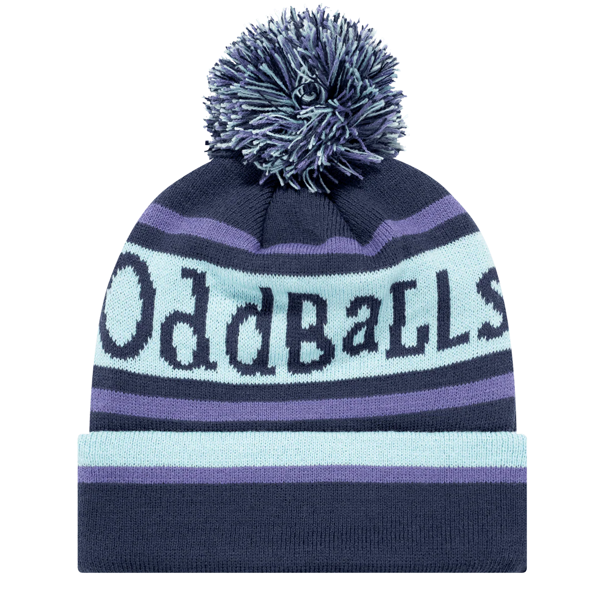 OddBalls Charcoal | Mint | Purple - Bobble Hat