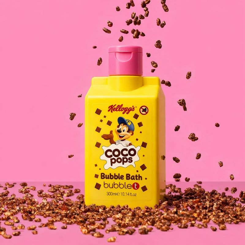 OddBalls and Bubble T Cosmetics Kelloggs Coco Pops Bundle Gift Set - Ideal Fathers Day Gift | Men’s Cotton Boxer Shorts | Bubble Bath 300ml | Shower Gel 500ml