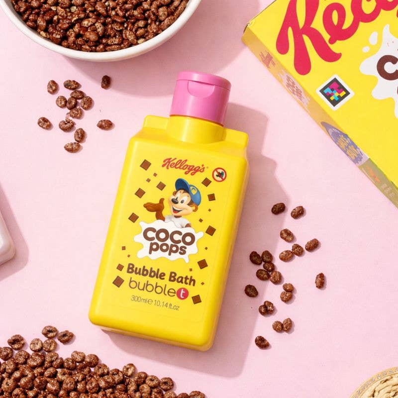 OddBalls and Bubble T Cosmetics Kelloggs Coco Pops Bundle Gift Set - Ideal Fathers Day Gift | Men’s Cotton Boxer Shorts | Bubble Bath 300ml | Shower Gel 500ml