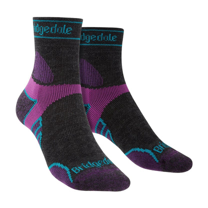 1 Pack Ladies Trail Lightweight T2 Merino Wool 3/4 Sport Socks