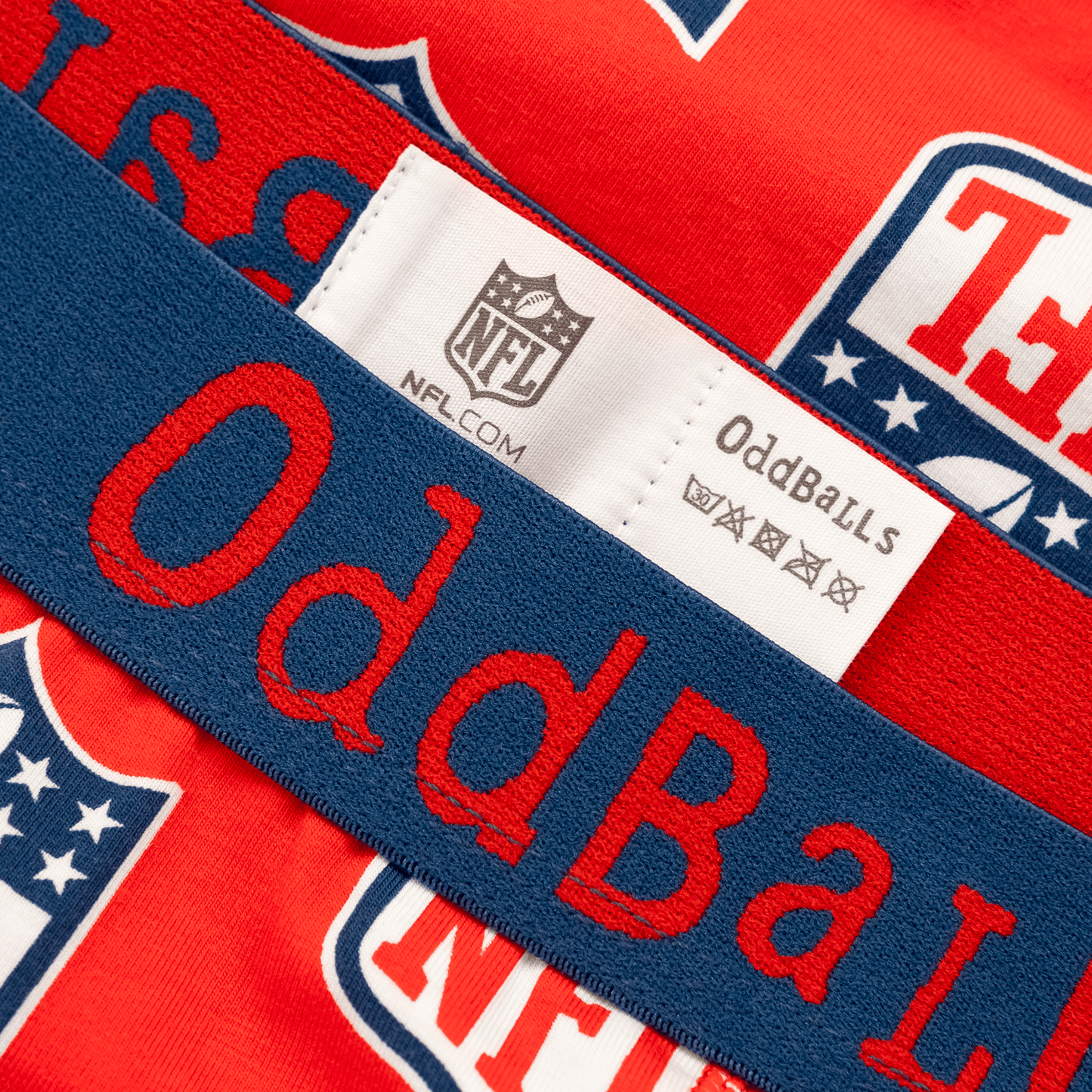 OddBalls NFL Red - Mens Cotton Boxer Shorts