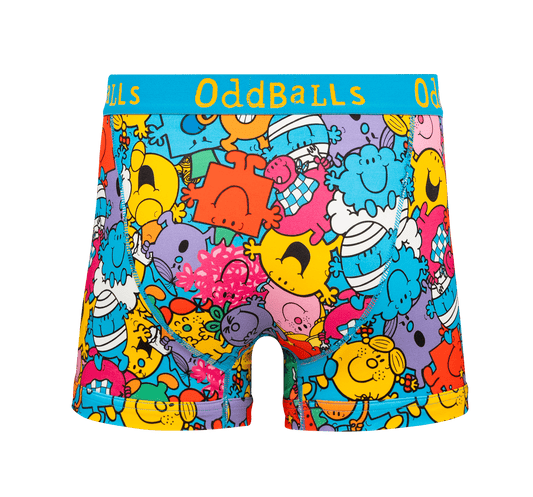 OddBalls Mr Men Multi - Mens Cotton Boxer Shorts