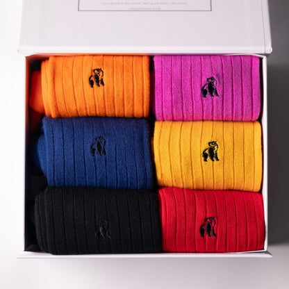 Build Your Own Bamboo Sock Gift Box – 6 Pairs