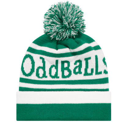 OddBalls Green | White - Bobble Hat