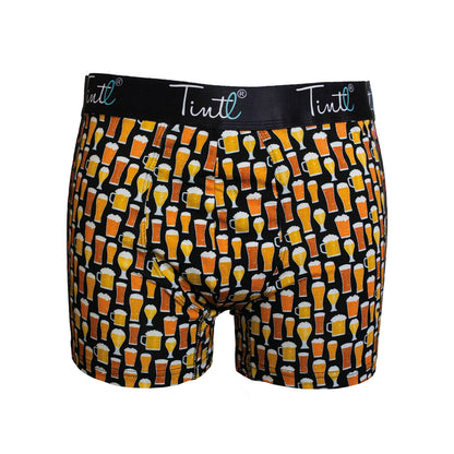 TINtl Men's Cotton Boxer Shorts Beer Print