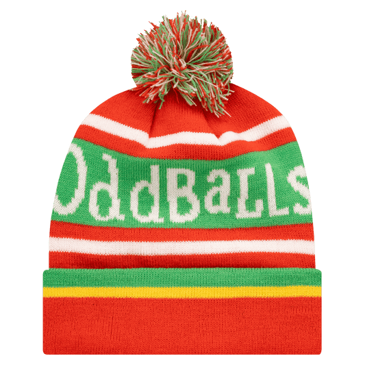 OddBalls Red | Green | White | Yellow - Bobble Hat