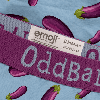 OddBalls Aubergine - emoji®- Mens Boxer Shorts