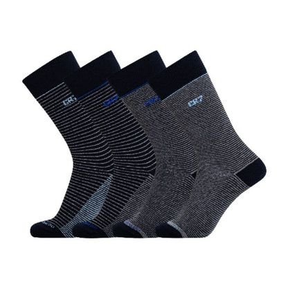 4 Pack Mens Super Cosy Cotton Socks in a Gift Box