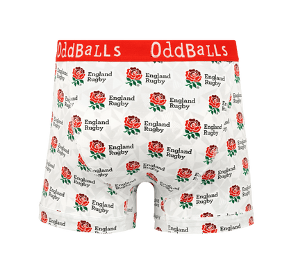 OddBalls England Rugby Union Home 25/26 - Mens Boxer Shorts