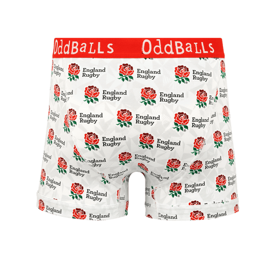 OddBalls England Rugby Union Home 25/26 - Mens Boxer Shorts