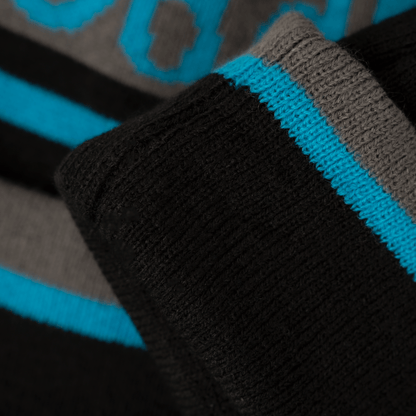 OddBalls Black | Grey | Sky - Bobble Hat