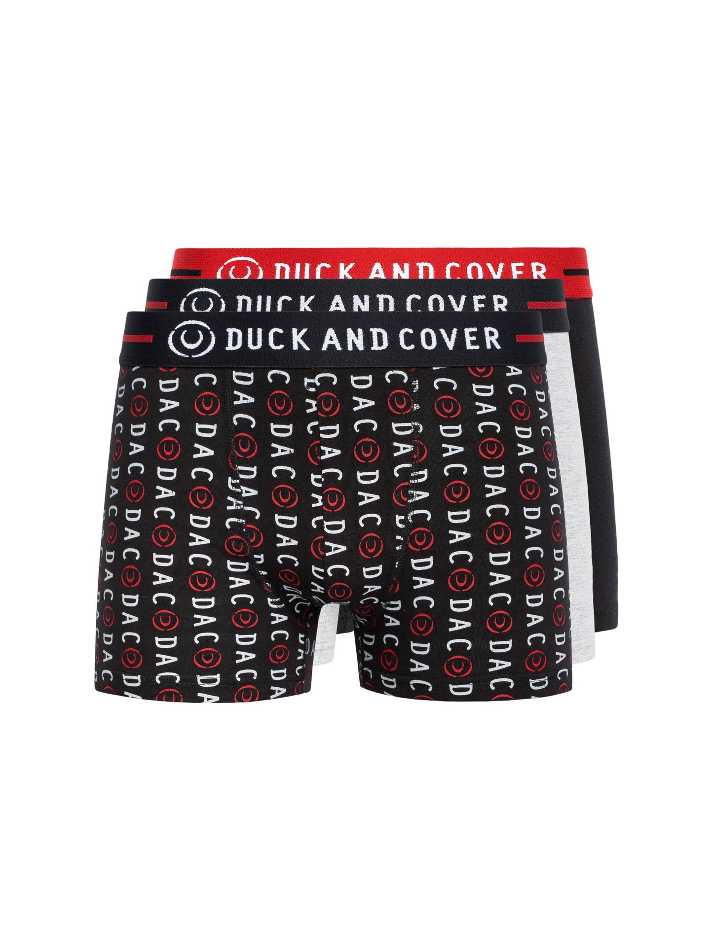 Duck & Cover Stamper 2 Boxer Shorts 3pk Black