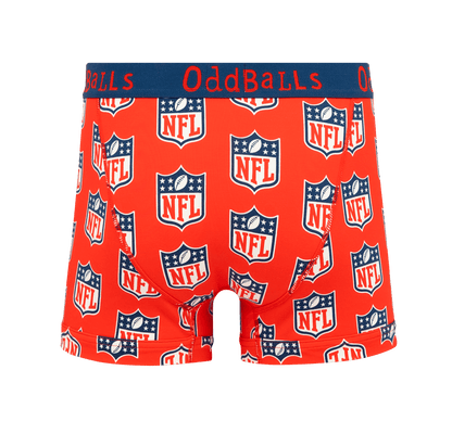 OddBalls NFL Red - Mens Cotton Boxer Shorts