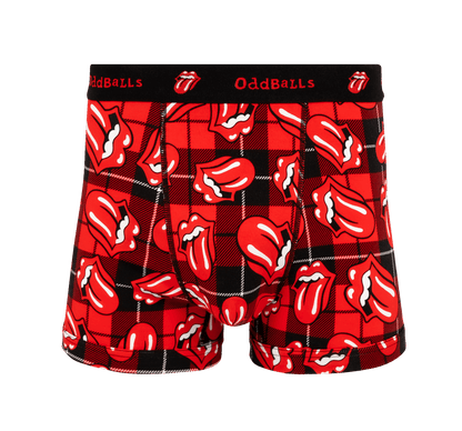 OddBalls The Rolling Stones Tartan - Mens Cotton Boxer Shorts