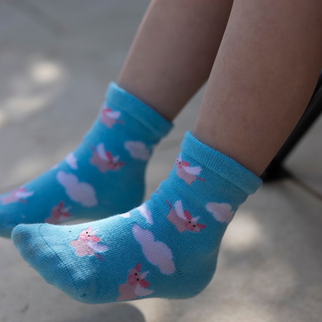 Children's Flying Pig Bamboo Socks