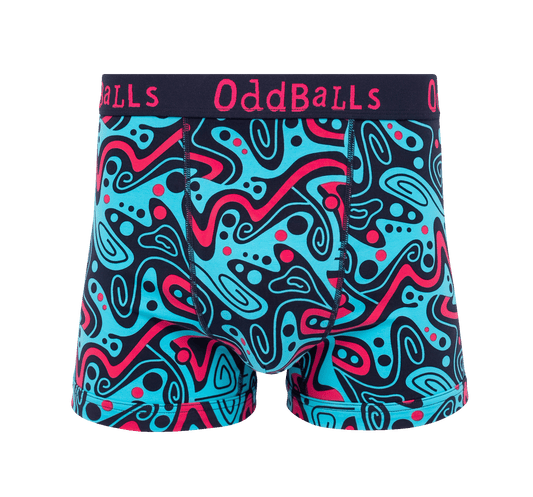 OddBalls Tidal Wave - Mens Cotton Boxer Shorts