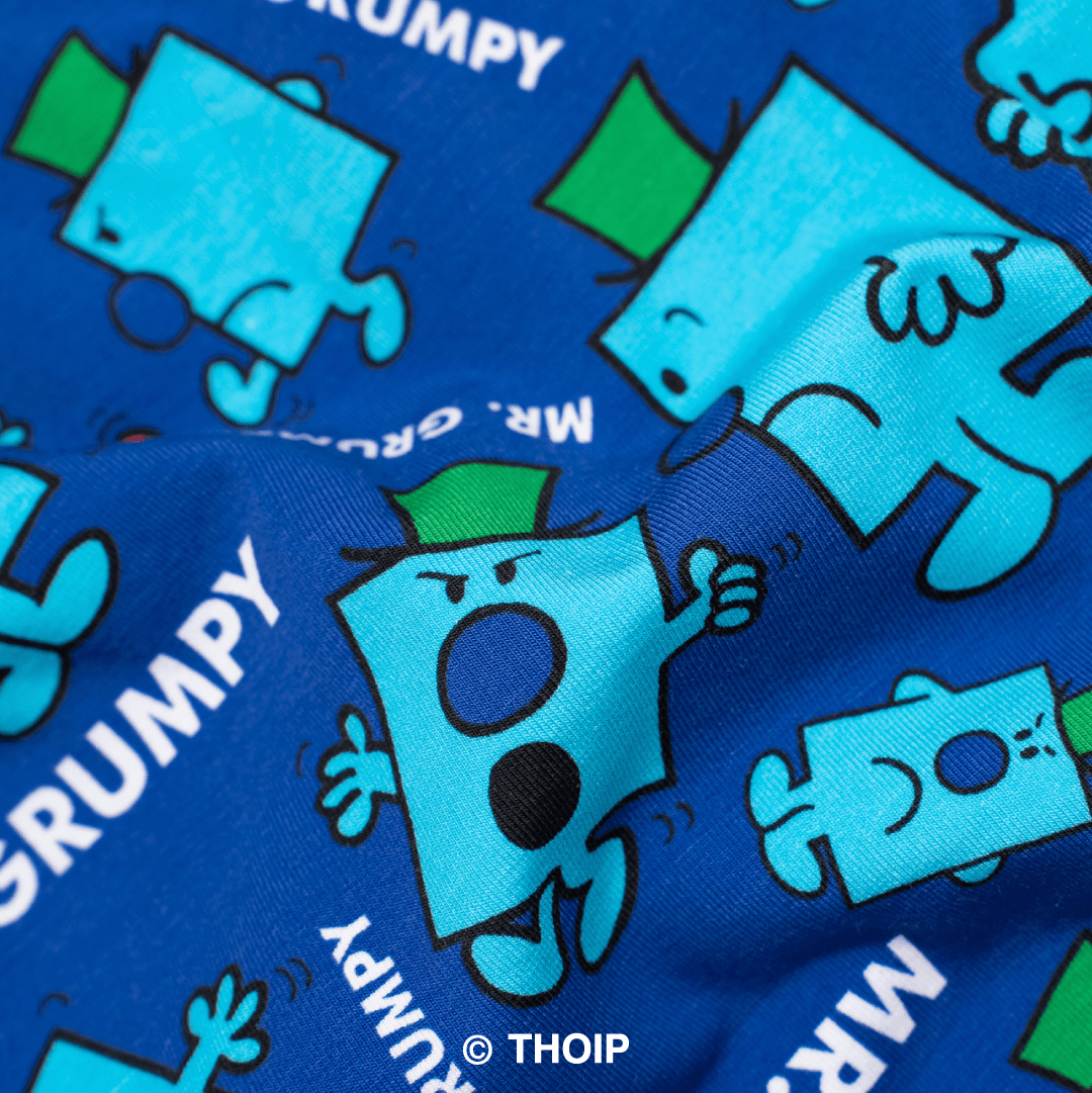 OddBalls Mr Grumpy  - Mr Men - Mens Cotton Boxer Shorts