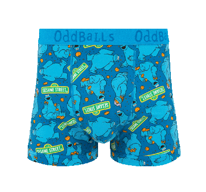 OddBalls Cookie Monster - Mens Cotton Boxer Shorts