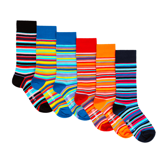 OddBalls Lines Bundle - 6 Pack Sock Bundle