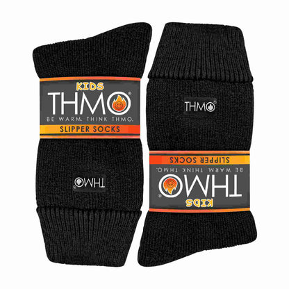 1 Pack Kids Indoor Thermal Slipper Socks with Grips (3 Sizes)