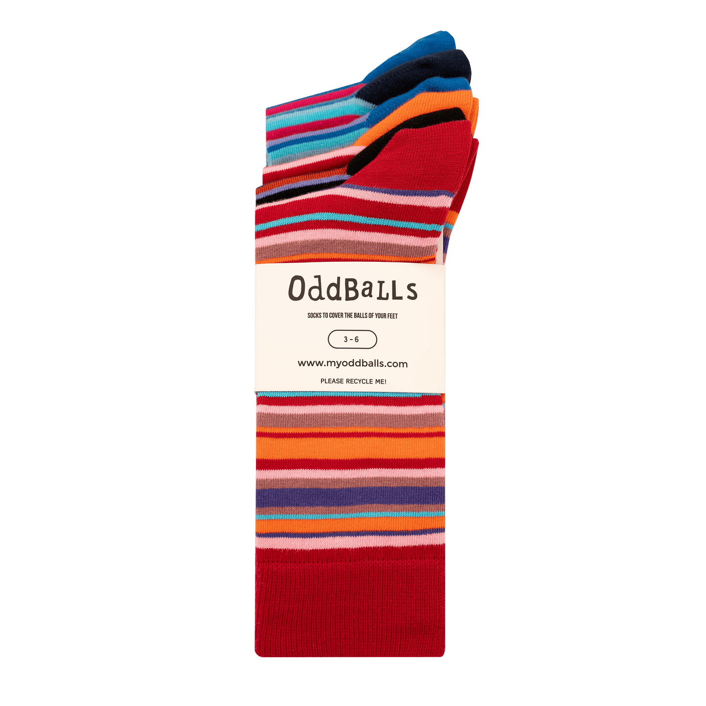 OddBalls Lines Bundle - 6 Pack Sock Bundle
