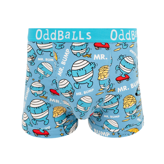OddBalls Mr Bump - Mr Men - Mens Cotton Boxer Shorts