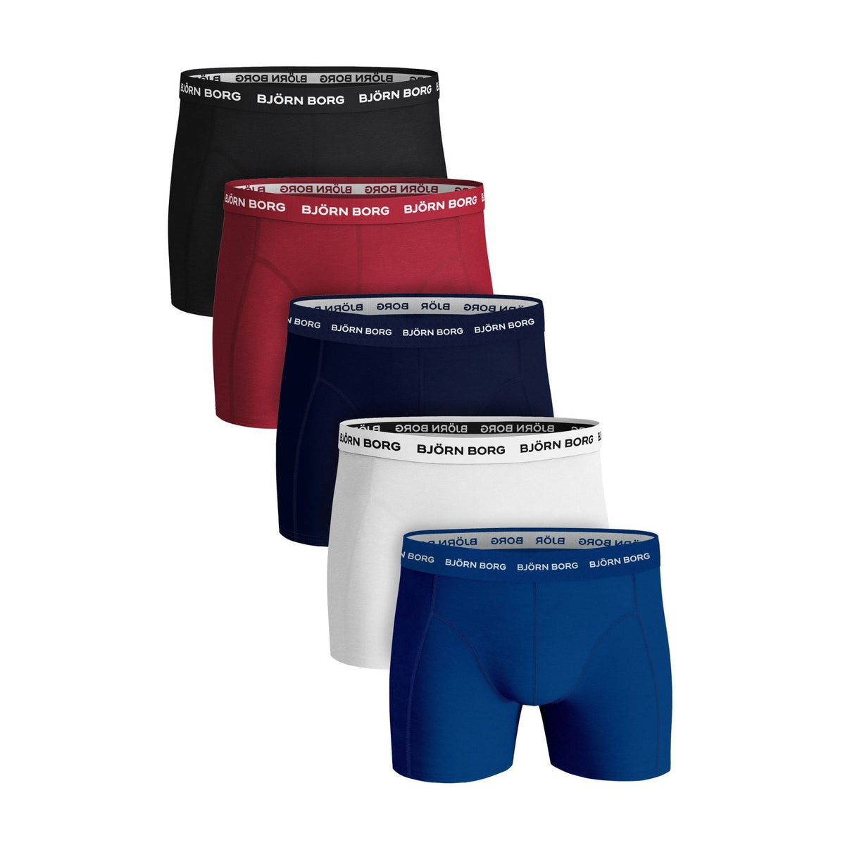 5 Pack Mens Breathable Cotton Boxer Shorts (Designer)