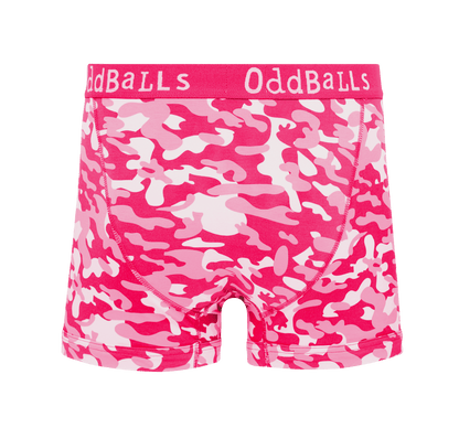 OddBalls Pink Commando - Mens Cotton Boxer Shorts